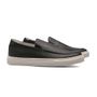 SAPATO MOCASSIM MASCULINO CASUAL EM COURO PRETO COM CONFORTO
