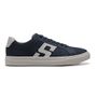 TÊNIS MASCULINO CASUAL EM COURO AZUL COM CONFORTO 