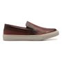 SLIP-ON MASCULINO CASUAL EM COURO MARROM 