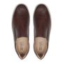 SLIP-ON MASCULINO CASUAL EM COURO MARROM