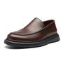 SAPATO MOCASSIM MASCULINO CASUAL EM COURO MARROM COM CONFORTO LINHA LIEVE