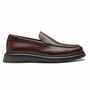 SAPATO MOCASSIM MASCULINO CASUAL EM COURO MARROM COM CONFORTO LINHA LIEVE