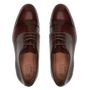 SAPATO DERBY MASCULINO SOCIAL EM COURO MARROM COM CONFORTO 