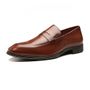 SAPATO LOAFER MASCULINO SOCIAL EM COURO MARROM COM CONFORTO