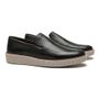 MOCASSIM MASCULINO CASUAL EM COURO PRETO
