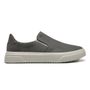 SLIP-ON MASCULINO CASUAL EM COURO CINZA