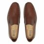 SAPATO MOCASSIM MASCULINO CASUAL EM COURO MARROM