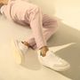 TÊNIS MASCULINO CASUAL EM COURO BRANCO