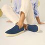 SAPATO MOCASSIM MASCULINO CASUAL EM COURO AZUL COM CONFORTO