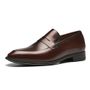 SAPATO LOAFER MASCULINO SOCIAL EM COURO MARROM COM CONFORTO