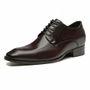 SAPATO DERBY MASCULINO SOCIAL EM COURO MARROM