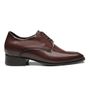 SAPATO DERBY MASCULINO SOCIAL EM COURO MARROM