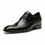 SAPATO DERBY MASCULINO SOCIAL EM COURO PRETO
