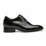SAPATO DERBY MASCULINO SOCIAL EM COURO PRETO