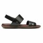 SANDÁLIA MASCULINA CASUAL EM COURO PRETO