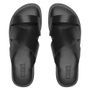 SANDÁLIA MASCULINA CASUAL EM COURO PRETO