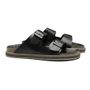 SANDÁLIA MASCULINA CASUAL EM COURO PRETO