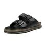 SANDÁLIA MASCULINA CASUAL EM COURO PRETO
