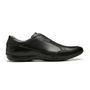 SAPATÊNIS MASCULINO CASUAL EM COURO PRETO COM CONFORTO