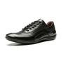 SAPATÊNIS MASCULINO CASUAL EM COURO PRETO COM CONFORTO