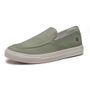 SAPATO MOCASSIM MASCULINO CASUAL EM COURO VERDE COM CONFORTO