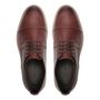 SAPATO DERBY MASCULINO CASUAL EM COURO MARROM