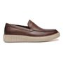 SAPATO MOCASSIM MASCULINO CASUAL EM COURO MARROM