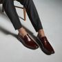 SAPATO LOAFER MASCULINO SOCIAL EM COURO MARROM COM CONFORTO