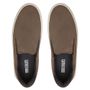 SLIP-ON MASCULINO CASUAL EM COURO MARROM 