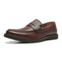 SAPATO LOAFER MASCULINO CASUAL EM COURO MARROM