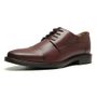 SAPATO DERBY MASCULINO SOCIAL EM COURO MARROM