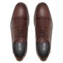 SAPATO DERBY MASCULINO SOCIAL EM COURO MARROM