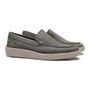 MOCASSIM MASCULINO CASUAL EM COURO CINZA 