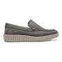 MOCASSIM MASCULINO CASUAL EM COURO CINZA 