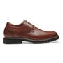 SAPATO DERBY MASCULINO CASUAL EM COURO MARROM
