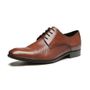 SAPATO DERBY MASCULINO SOCIAL EM COURO MARROM