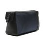 NECESSAIRE MASCULINA EM NYLON E COURO AZUL
