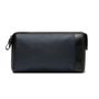 NECESSAIRE MASCULINA EM NYLON E COURO AZUL