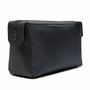 NECESSAIRE MASCULINA EM NYLON E COURO AZUL