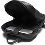 Mochila Masculina Preta Em Couro Com Porta Notebook