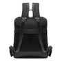 Mochila Masculina Preta Em Couro Com Porta Notebook