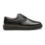 SAPATO DERBY MASCULINO CASUAL EM COURO PRETO
