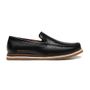 SAPATO MOCASSIM MASCULINO CASUAL EM COURO PRETO LINHA LIEVE