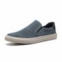 SLIP-ON MASCULINO CASUAL EM COURO AZUL