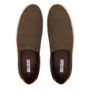 SLIP-ON MASCULINO CASUAL EM COURO MARROM 