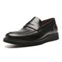 SAPATO LOAFER MASCULINO SOCIAL EM COURO PRETO COM CONFORTO