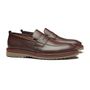 SAPATO LOAFER MASCULINO CASUAL EM COURO MARROM