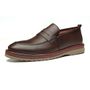 SAPATO LOAFER MASCULINO CASUAL EM COURO MARROM