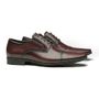 SAPATO DERBY MASCULINO SOCIAL EM COURO MARROM