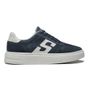 TÊNIS MASCULINO CASUAL EM COURO AZUL COM CONFORTO